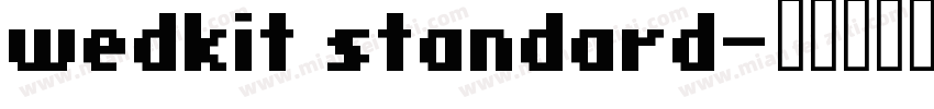 wedkit standard字体转换